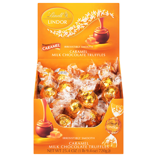 Lindt Caramel Truffles, 12 x 60 x 0.42 oz Case - Candy & Confections