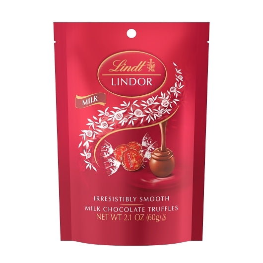 Lindt Lindor Milk Chocolate Candy Truffles, 6 x 2.1 oz Case - Candy & Confections