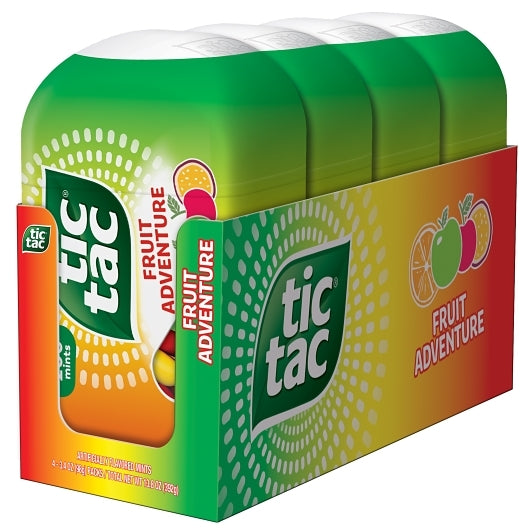 Tic Tac Fruit Adventure Bottle Pack, 12 x 4 x 3.4 oz Case - Alternate product angle or state