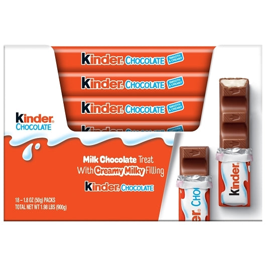 Kinder Chocolate T4X18X12 Multi - Milk Chocolate Bar, 12 x 18 x 1.8 oz Case - Candy & Confections - image 2