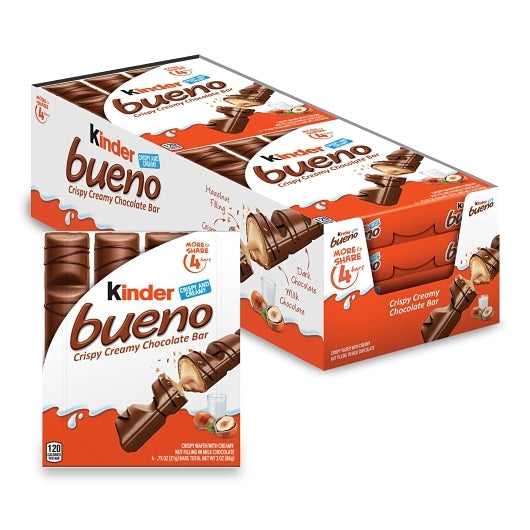 Kinder Bueno Milk Chocolate And Hazelnut Cream Candy Bar, 16 x 8 x 3 oz Case - Candy & Confections - image 2
