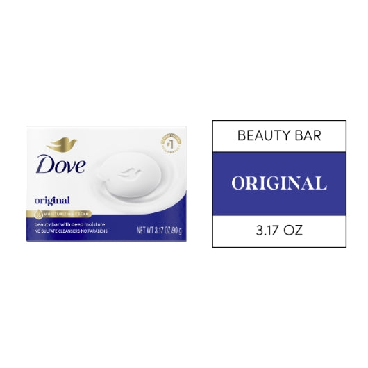 Dove Regular White Soap, 6 x 8 x 3.17 oz Case - Nutrition facts label