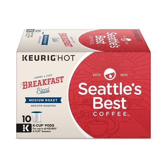 Seattle's Best Coffee Ground Breakfast Blend Coffee K-Cup, 6 x 3.5 oz Case - Coffee & Tea - image 2