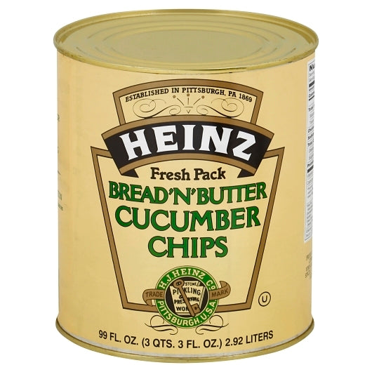 Heinz Bread & Butter Pickle Chip Bulk, 6 x 99 fl oz Case - DOT product image 2
