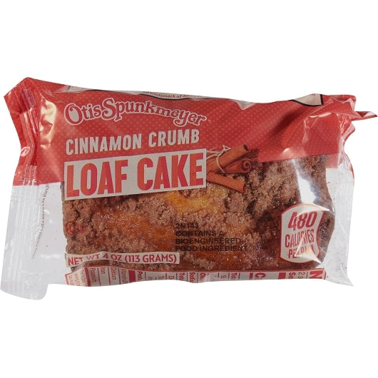 Otis Spunkmeyer Cinnamon With Artificial Flavor Individually Wrapped Loaf Cake, 24 x 4 oz Case - DOT product image 2