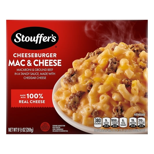 Stouffer's Cheeseburger Macaroni & Cheese Meal, 12 x 9.5 oz Case - Prepared Foods - image 2