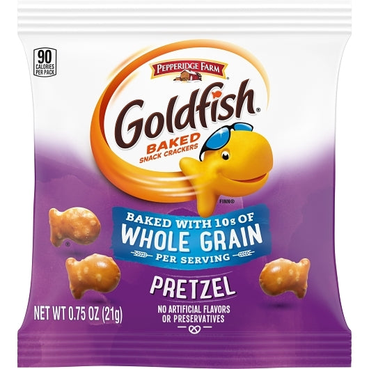 Pepperidge Farm Goldfish Pretzels Whole Grain Crackers, 300 x 0.75 oz Case - DOT product image 2