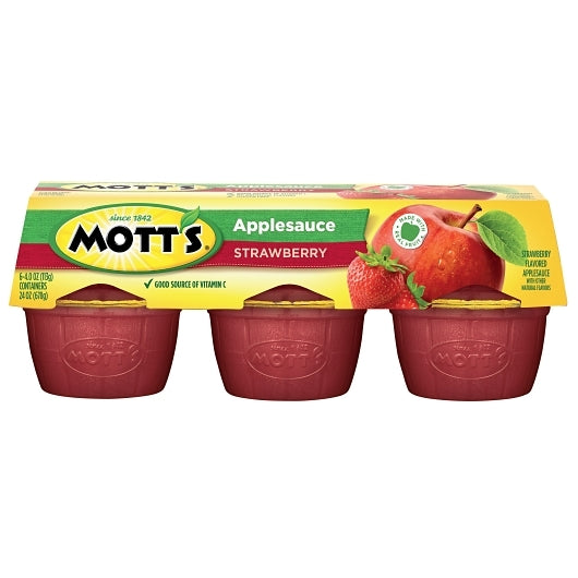 Mott's Strawberry Applesauce Cup, 12 x 6 x 4 oz Case - DOT product image 2