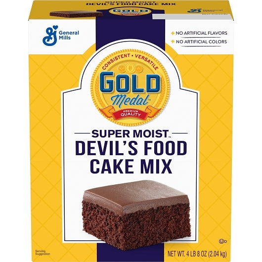 Supermoist Devils Food Devil'S Food Cake Mix, 6 x 4.5 lb Case - DOT product image 2