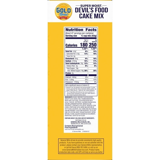 Supermoist Devils Food Devil'S Food Cake Mix, 6 x 4.5 lb Case - DOT product image 8