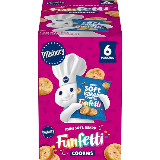 Pillsbury Mini Soft Baked Funfetti Cookies, 9 x 6 x 3 oz Case - Bakery & Desserts - image 2