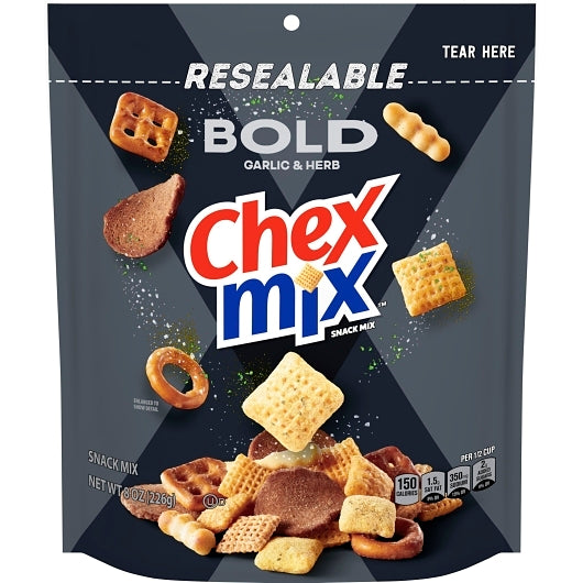 Chex Mix Bold Party Blend Snack Mix, 4 x 8 oz Case - Snacks - image 2