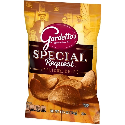Gardetto's Garlic Rye Chips Snack Mix, 7 x 4.75 oz Case - Alternate product angle or state