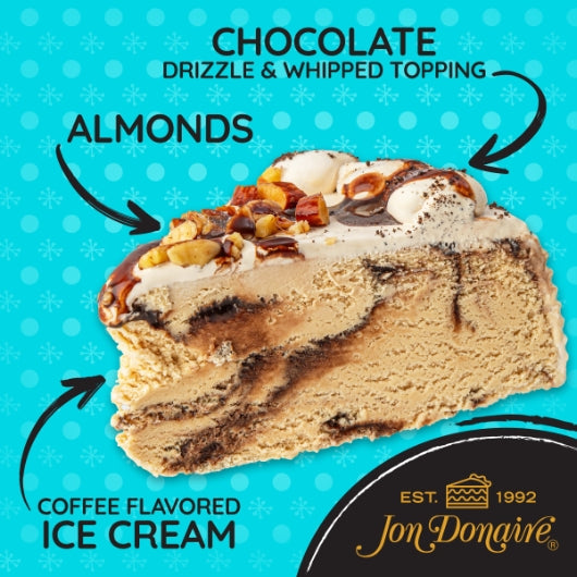 Jon Donaire 8" Mocha Almond Fudge Ice Cream Cake, 1 x 4 ct Case - Bakery & Desserts - image 2