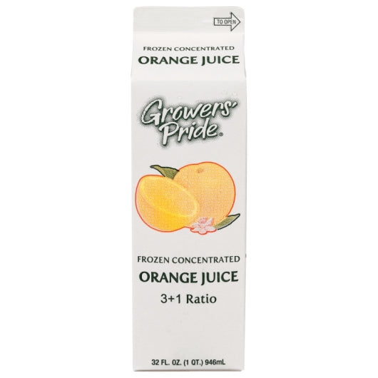 Growers Pride Orange Juice Frozen Concentrate, 12 x 32 fl oz Case - DOT product image 8