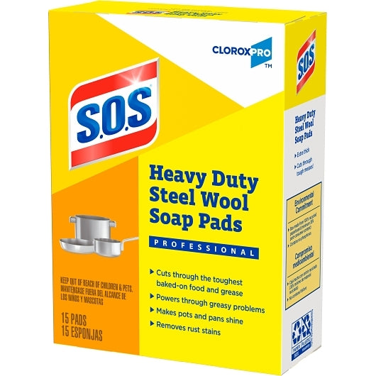 S.O.S. Steel Wool SOS Steel Wool Soap Pads, 12 x 15 ct Case - DOT product image 8
