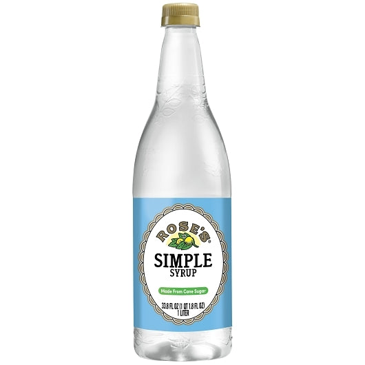 Rose's Simple Syrup cocktail mixer, 12 x 1 LT Case - Beverages - image 2