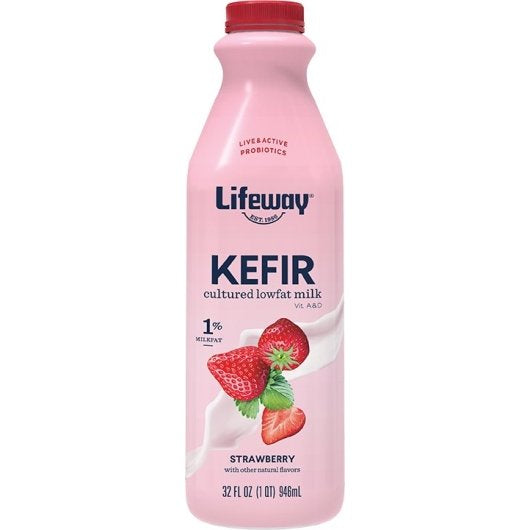Lifeway Low Fat Strawberry Kefir, 6 x 32 fl oz Case - DOT product image 8