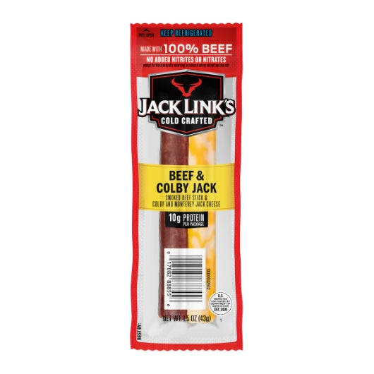 Jack Link's Original Beef & Colby Jack Cheese Sticks, 2 x 8 x 1.5 oz Case - DOT product image 2