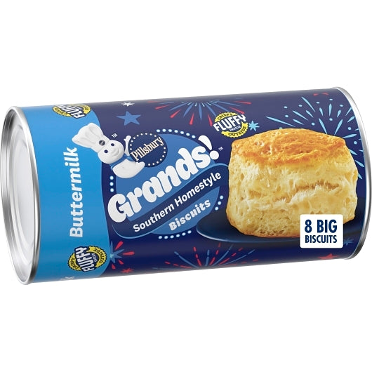 Grands Homestyle Buttermilk Grands Unbaked Homestyle Buttermilk Biscuits, 12 x 16.3 oz Case - DOT product image 8