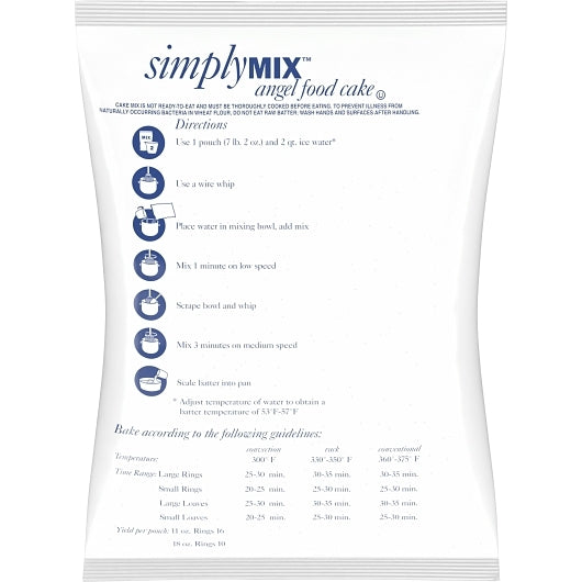 Pillsbury Angel Food Cake Mix, 4 x 114 oz Case - DOT product image 2