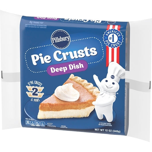 Pillsbury 9 Inch Deep Dish Pie Crust, 12 x 2 x 12 oz Case - DOT product image 8