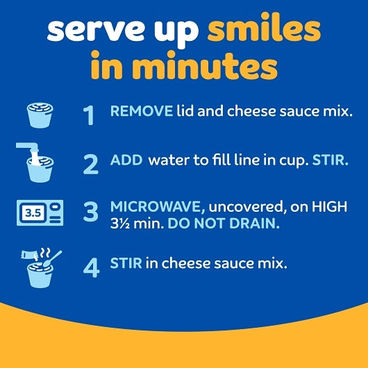 Kraft Original Easy Macaroni & Cheese, 8 x 116 GR Case - DOT product image 8