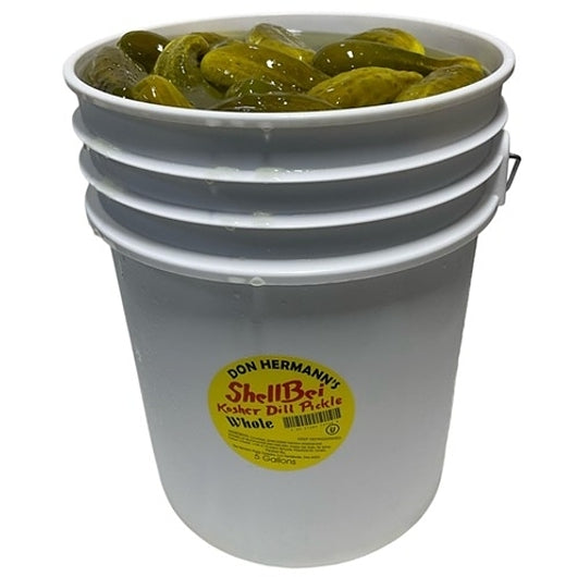 Shellbei Kosher Whole Dill Pickles 55/60 Count, 1 x 5 GA Case - Condiments & Sauces - image 2