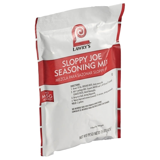 Lawry's Sloppy Joe Seasoning Mix, 6 x 15 oz Case - DOT product image 8