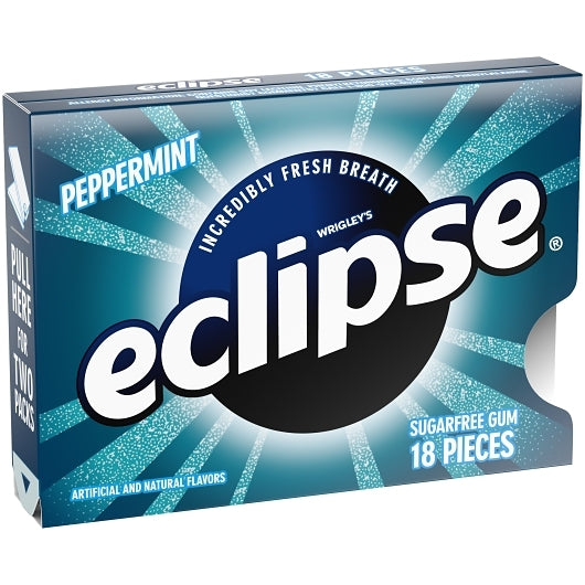 Eclipse Single Serve Peppermint Gum, 18 x 8 x 18 PC Case - DOT product image 2