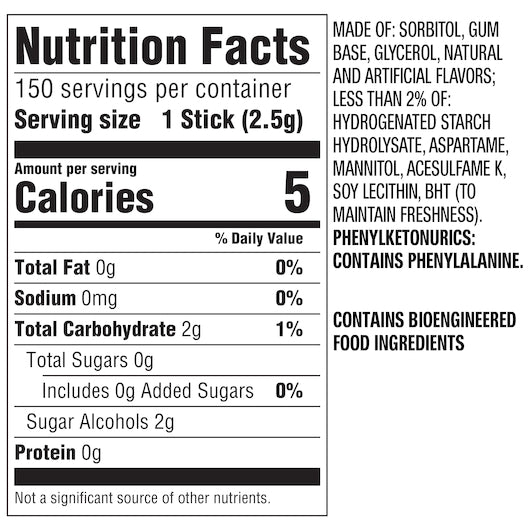 5 Gum Sugarfree Wintermint Ascent Stick Gum, 12 x 10 x 15 PC Case - DOT product image 6