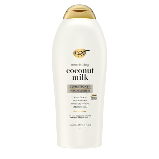 OGX Coconut Milk Conditioner, 4 x 25.4 oz Case - Health & Personal Care - image 2