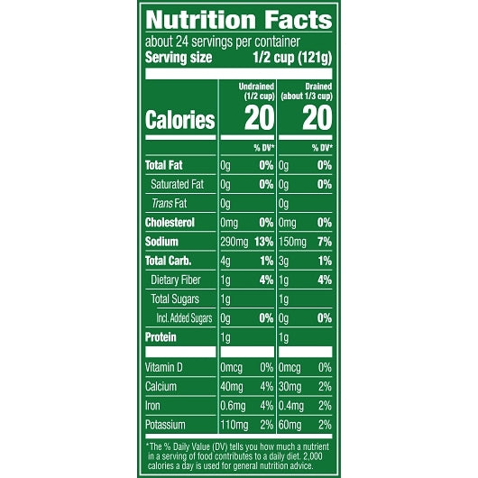 Del Monte Fancy Cut Green Beans, 6 x 101 oz Case - DOT product image 7