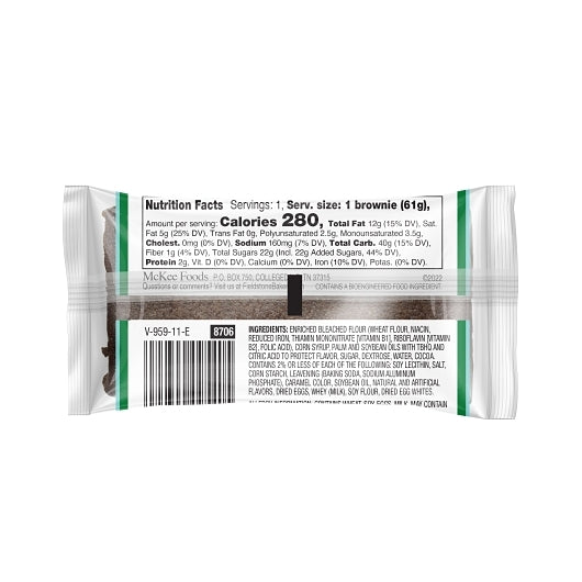 Fieldstone Fudge Brownie, 6 x 18 x 1 each Case - DOT product image 2