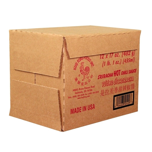 Huy Fong Chili Sriracha Bottle, 12 x 17 oz Case - DOT product image 3