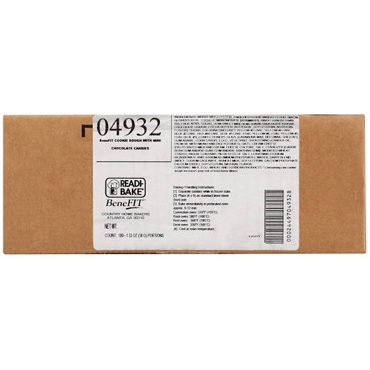 Readi Bake Benefit 51% Whole Grain Candy Cookie Dough, 180 x 1.33 oz Case - DOT product image 6