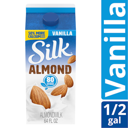 Silk Extended Shelf Life Pure Vanilla Almond Milk, 6 x 64 fl oz Case - DOT product image 2