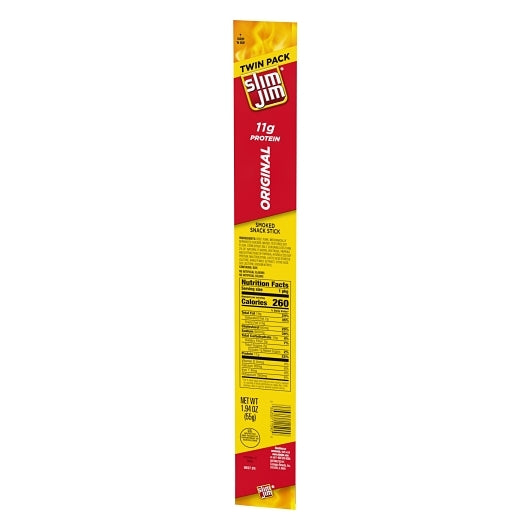 Slim Jim Meat Stick Original Flavor Twin Pack, 1 x 24 x 288 ct Case - DOT product image 8