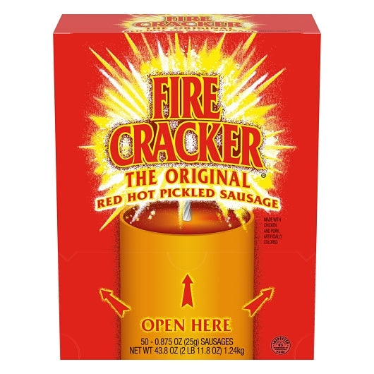 Firecracker Red Hot Pickled Sausage Firecracker Two For 1, 2 x 50 x 0.875 oz Case - DOT product image 2