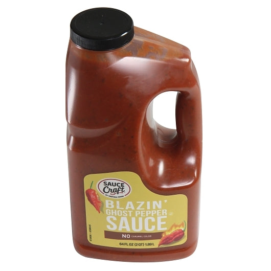 Sauce Craft Ghost Pepper Chili Sauce Jug With Handle, 4 x 0.5 GA Case - Condiments & Sauces