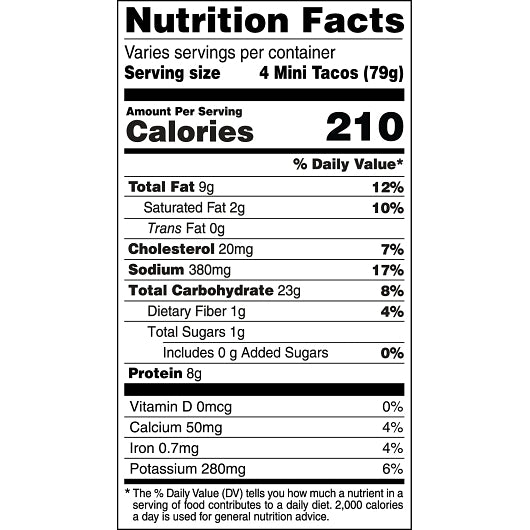 Don Miguel Mini Chicken & Cheese TACOs with Boxes, 20 x 6 x 0.7 oz Case - Frozen Snacks & Appetizers - image 2