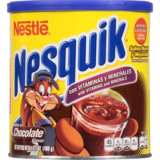 Nesquik CHOCOLATE FLAVOR POWDER, 12 x 14.1 oz Case - DOT product image 2