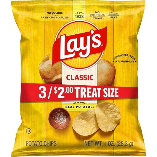 Lays Classic Potato Regular Potato Chips, 104 x 1 oz Case - DOT product image 2