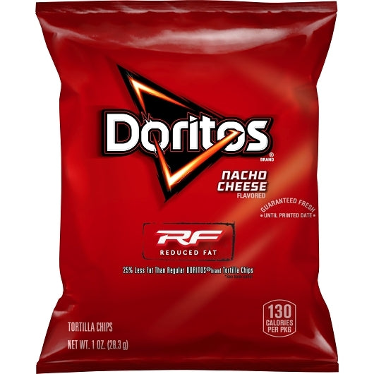 Doritos Nacho Reduced Fat Tortilla Chips, 72 x 1 oz Case - Snacks - image 2