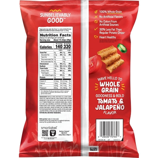SunChips Garden Salsa Whole Grain Chips, 24 x 2.375 oz Case - Condiments & Sauces - image 2