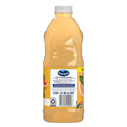 Ocean Spray 100% Grapefruit Juice, 8 x 60 fl oz Case - DOT product image 2