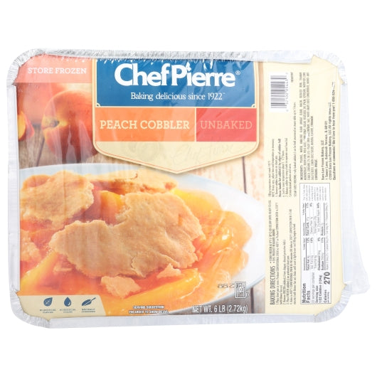 Chef Pierre Homestyle Peach Cobbler, 4 x 6 lb Case - DOT product image 2