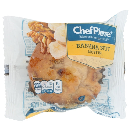 Chef Pierre Banana Nut Individually Wrapped Muffins, 48 x 2 oz Case - DOT product image 2