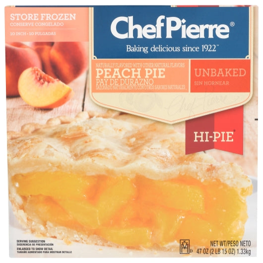 Chef Pierre Unbaked Peach Hi-Pie, 6 x 47 oz Case - DOT product image 2