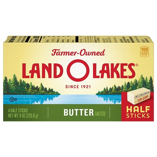 Land O Lakes Half Stick Salted Butter, 12 x 8 oz Case - DOT product image 2